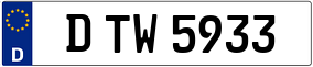 Trailer License Plate